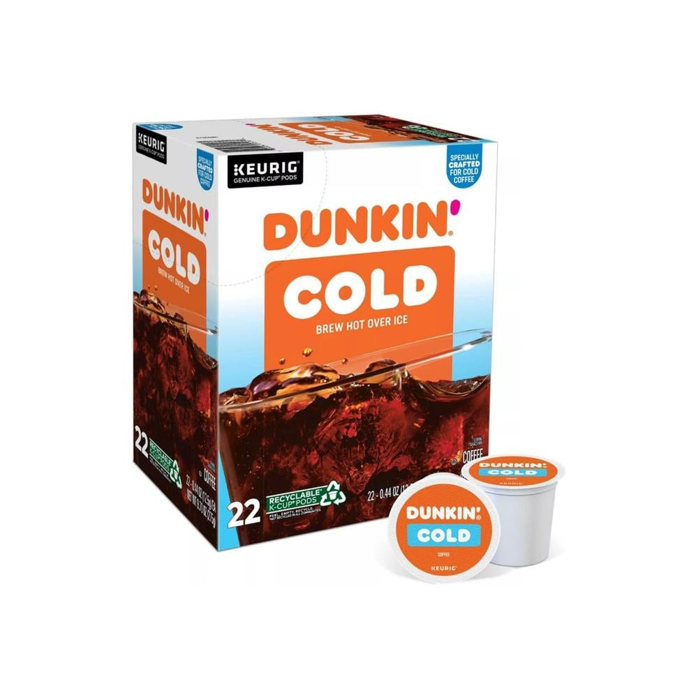 DUNKIN' Cold Brew Hot Over Ice Original Blend | 22 Pods