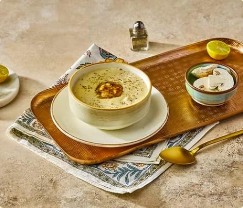 شوربة كريمة الدجاج والمشروم/Cream Chicken Soup / T...