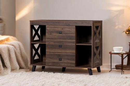 دولاب بوفية تصميم فاخر لونين