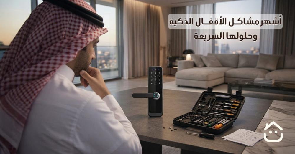 أشهر مشاكل الأقفال الذكية وحلولها السريعة