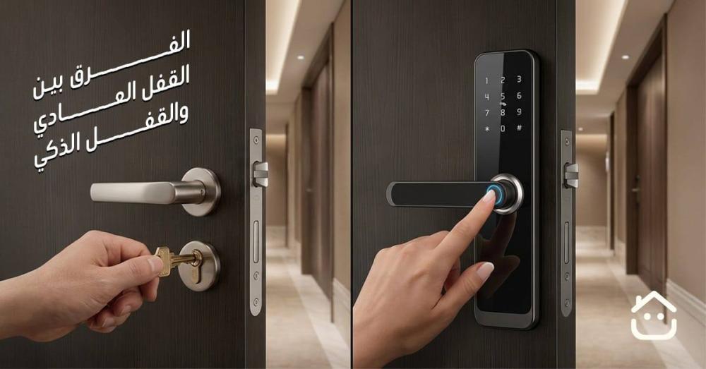 الفرق بين القفل العادي والقفل الذكي