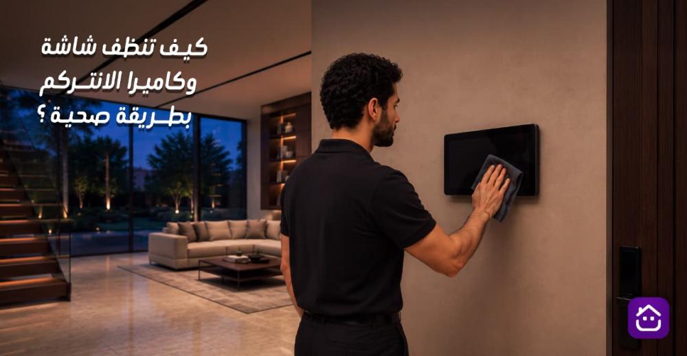 كيف تنظف شاشة وكاميرا الانتركوم بطريقة صحيحة؟