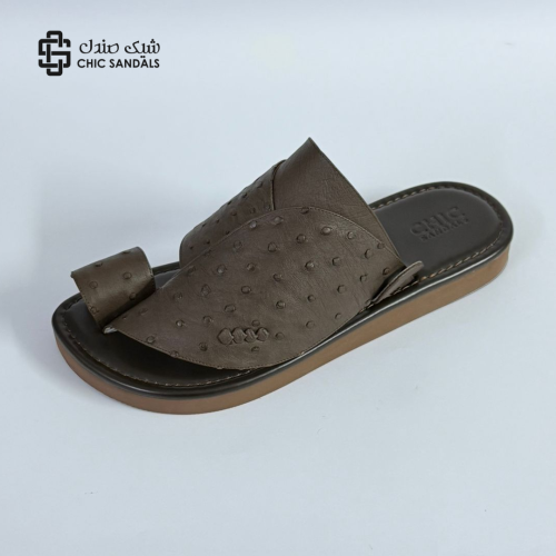 شرقي جلد نعام  بني