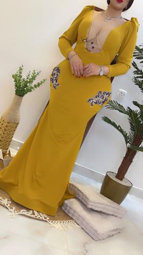 فستان اصفر