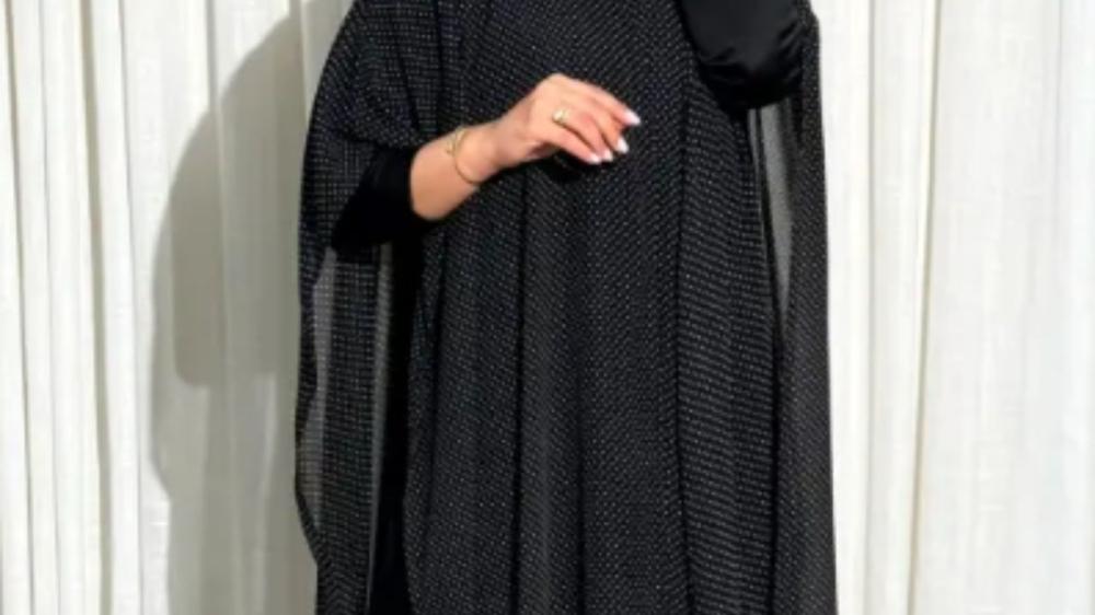 عبايات سوداء شيفون