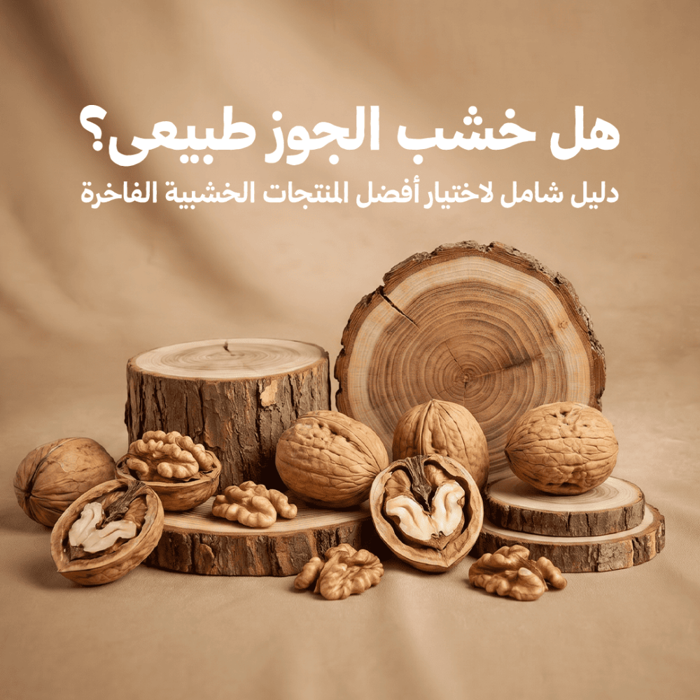 خشب الجوز الطبيعي بتفاصيل العروق الخشبية الفاخرة