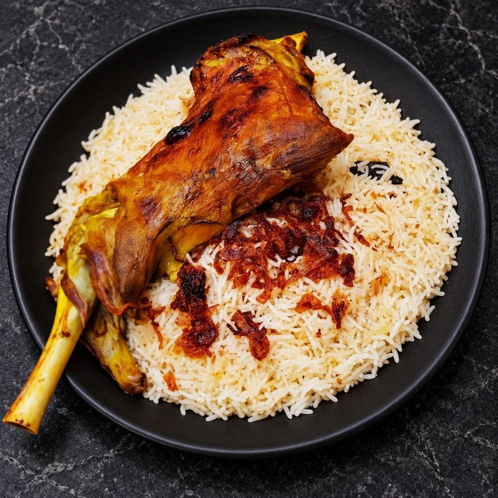 حنيذ لحم بالفرن: طهي مغطى وتحميص خفيف في النهاية