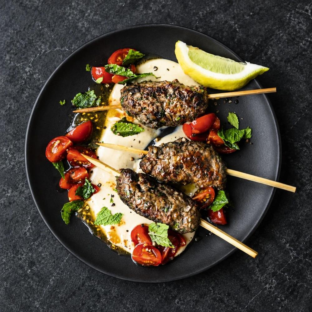 Oven-Baked Kofta: A Balanced Mince and Onion Mixture