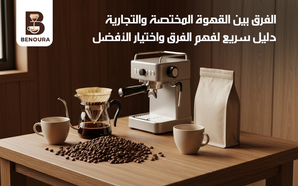 الفرق بين القهوة المختصة والتجارية