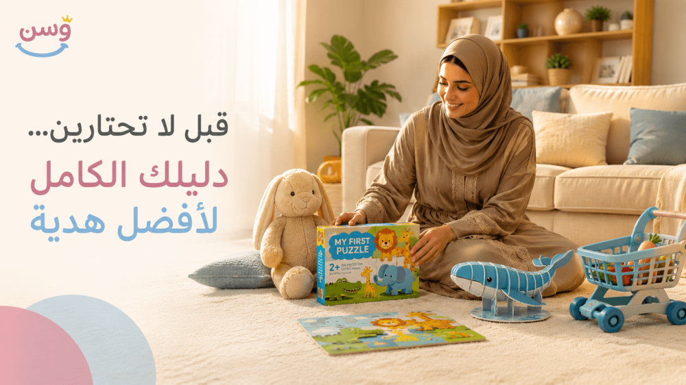 دليل اختيار هدايا أطفال مميزة أونلاين في السعودية من متجر وسن