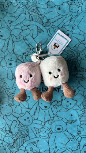 JellyCat Amuseables Pair of Marshmallows Charm