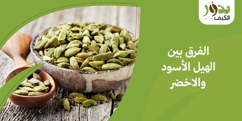الفرق بين الهيل الأسود والاخضر