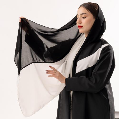 طرحة نص أبيض نص أسود