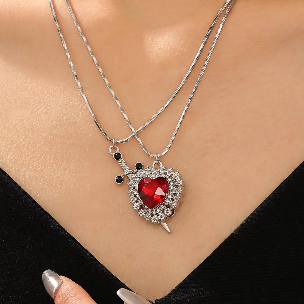 سلسال Lateefah  تصميم ڨوثيك فاخر للجنسين، مطلي فضة