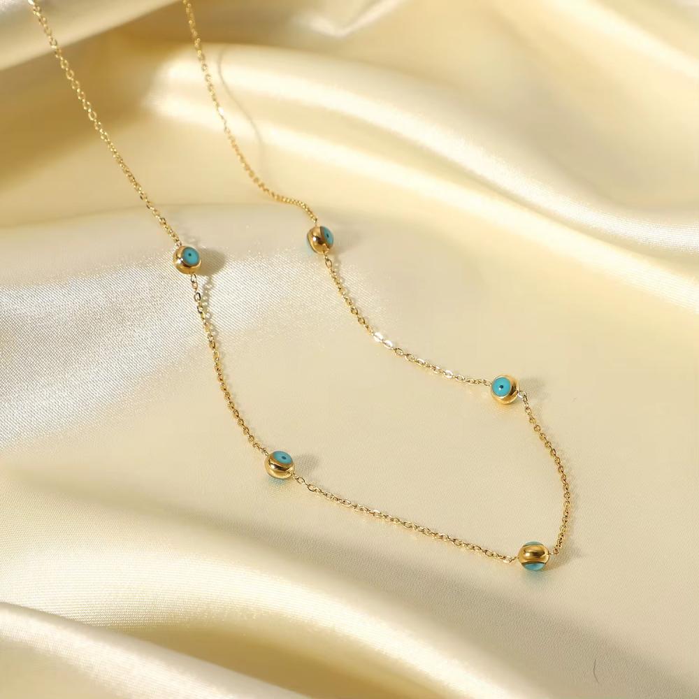 سلسال بلو أورا مطلي ذهب