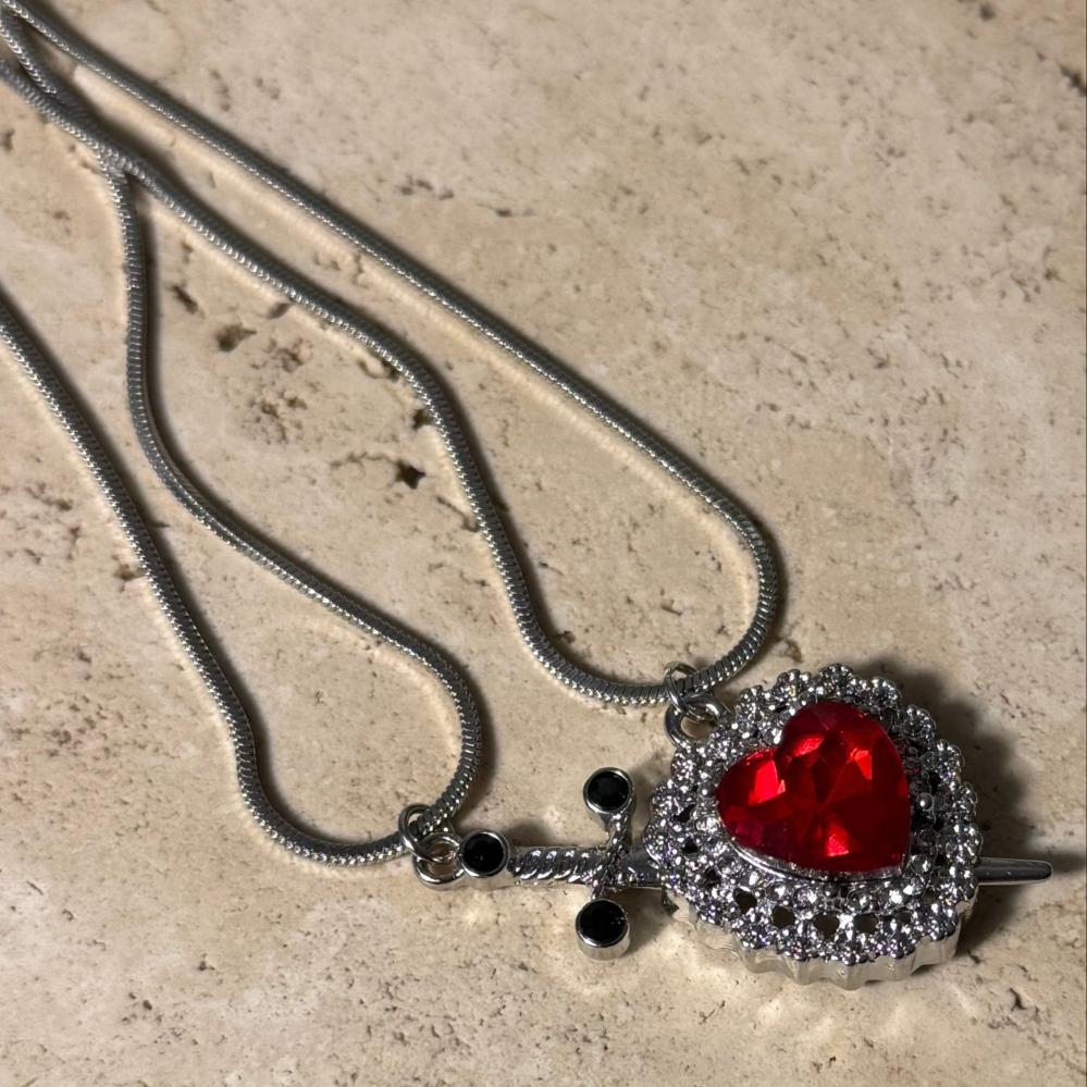 سلسال Lateefah  تصميم ڨوثيك فاخر للجنسين، مطلي فضة