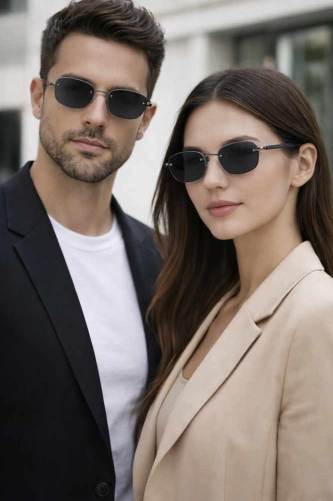 نظارة شمسية لون اسود عصرية من سولارايز اونلاين بالسعودية