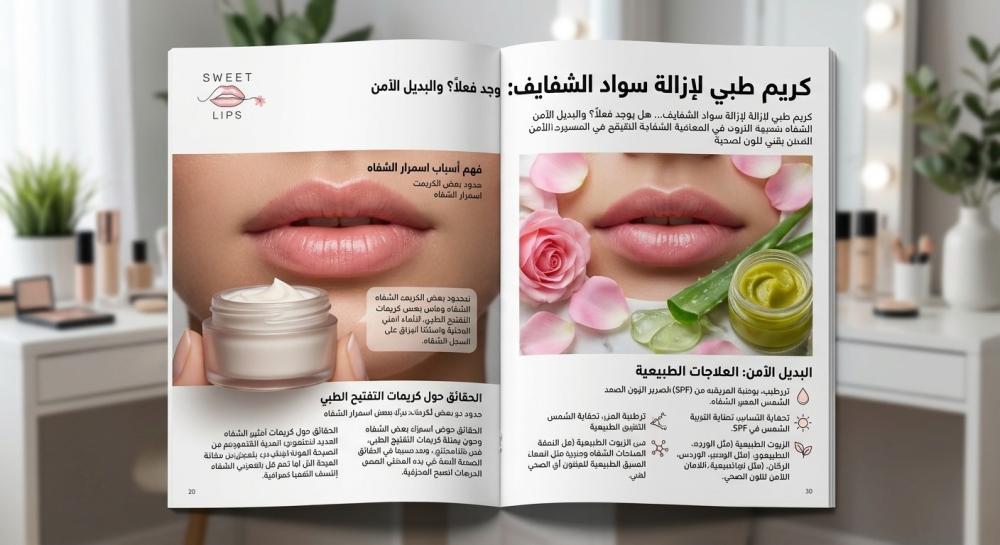 كريم طبي لإزالة سواد الشفايف