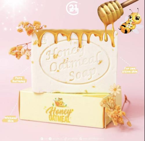 صابون العسل - honey oatmeal soap