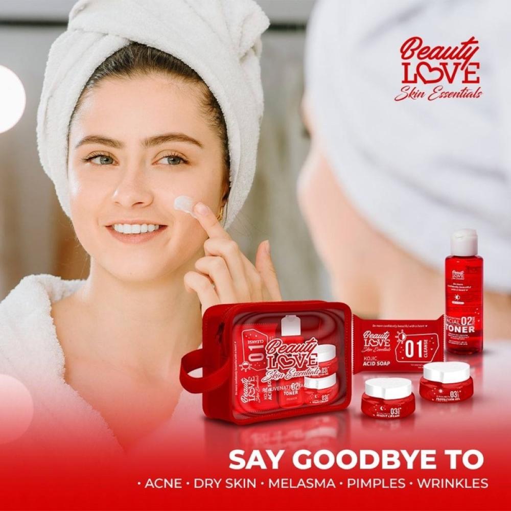لوف بيوتي مجموعة العنايه بالبشره/Beauty love essential set