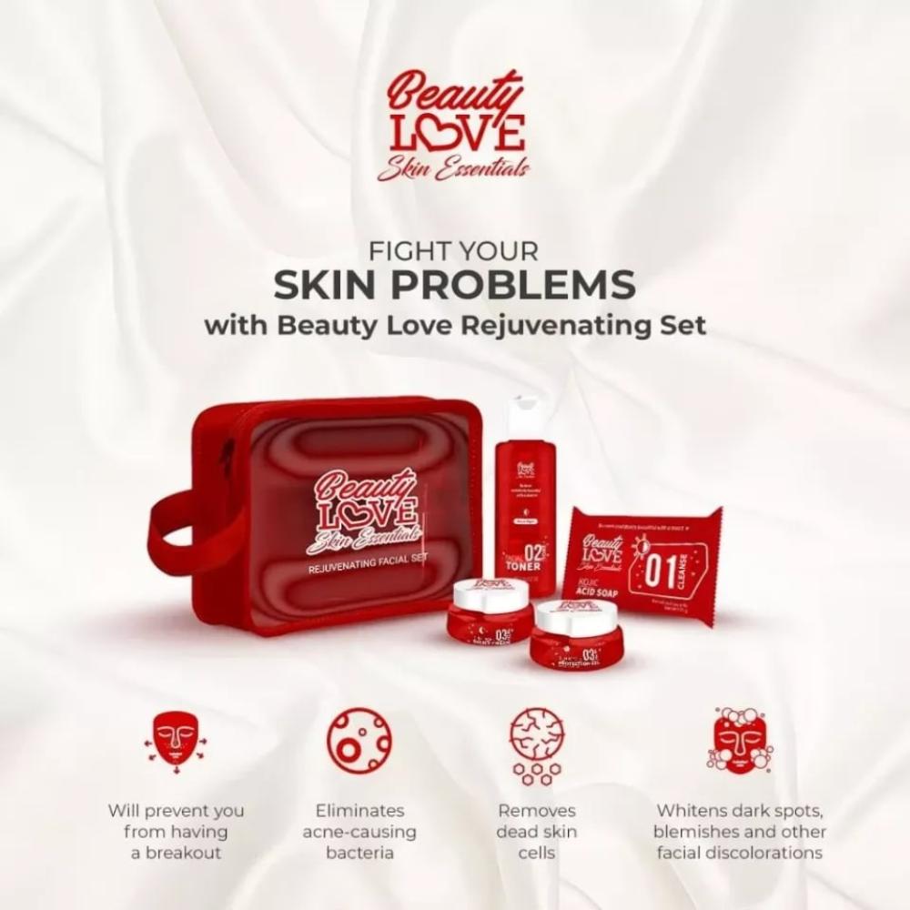 لوف بيوتي مجموعة العنايه بالبشره/Beauty love essential set