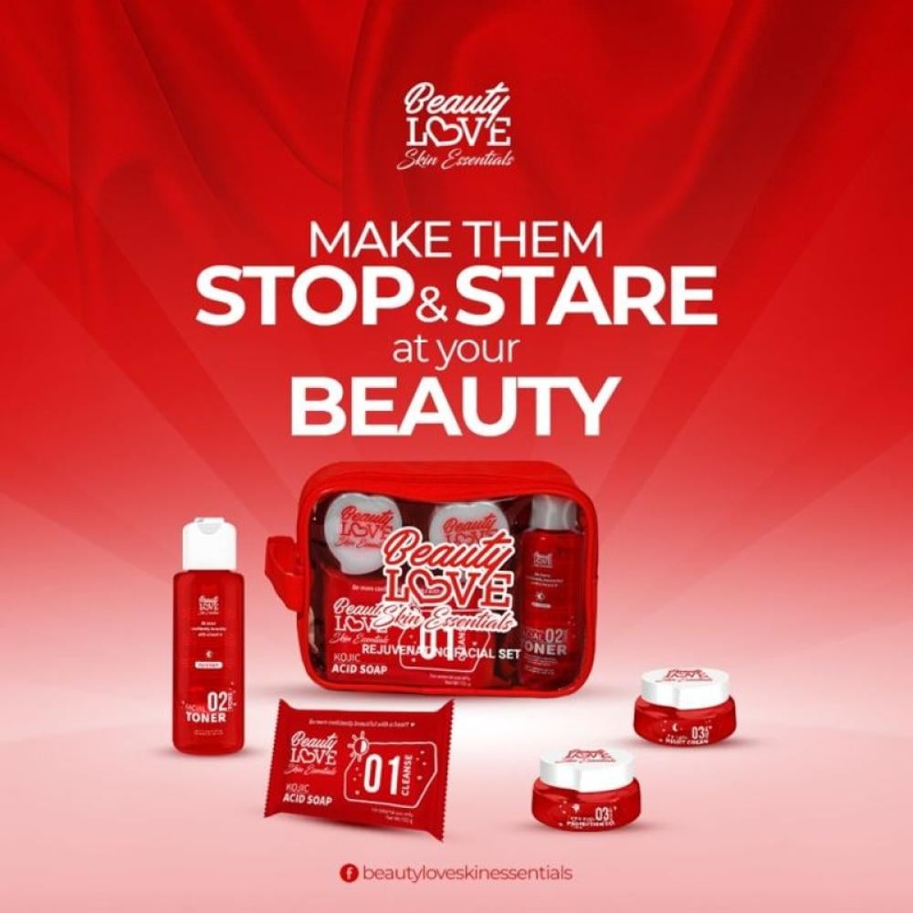 لوف بيوتي مجموعة العنايه بالبشره/Beauty love essential set