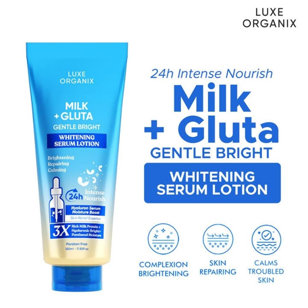لوكسي اورجانيكس لوشن التبييض بالحليب العضوي /Luxe Organic Milk+Gluta Whitening serum lotion