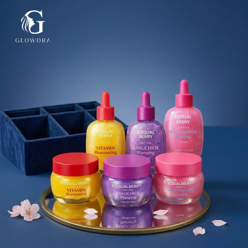 مجموعة العناية بالبشرة من EQQUALBERRY (3 خيارات: الشمر المرطب / فيتامين المنعش / NAD+ ببتيد الإشراق) - مصل وكريم مجموعة، طبيعي، نباتي، خالي من التجارب على الحيوانات، مضاد للشيخوخة، منعش، مرطب، للبشرة المنتعشة والمشرقة