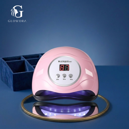 LIMEGIRL مصباح أظافر LED محمول بأشعة فوق بنفسجية، مجفف أظافر مع استشعار تلقائي/3 إعدادات مؤقت، ضوء علاج احترافي لطلاء الجل، أدوات فن الأظافر