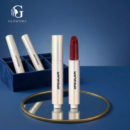 SHEGLAM ملمع الشفاه Pout-Perfect Shine-ملمع الشفاه المرطب والممتلئ-ملمع الشفاه الصلب غير اللاصق-مصل مغذي لتكبير الشفاه-أحمر شفاه بزيت جوز الهند-مستحضرات تجميل الشفاه-مرطب الشفاه Vibe روج تنت جلوس علامة تجارية جمال مكياج ميكب مستحضرات تجميل للنساء الفتيات