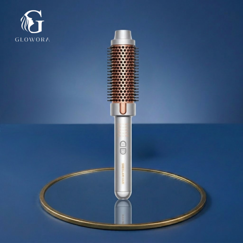 SHEGLAM HAIR فرشاة حرارية من It-مجعد، فرشاة تجعيد الشعر 38 مم، فرشاة تكثيف ساخنة لتكثيف جذور الشعر وتجعيدات فضفاضة، فرشاة فرد أيونية، أسنان مشط مركبة مطورة حديثًا، وظيفة الأيونات السالبة، درجة حرارة بمستويين، العناية بالشعر دون إتلاف الشعر، فرشاة حرارية س