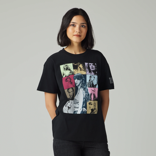 Taylor Swift | The Eras Tour Through LA Black T-Sh...