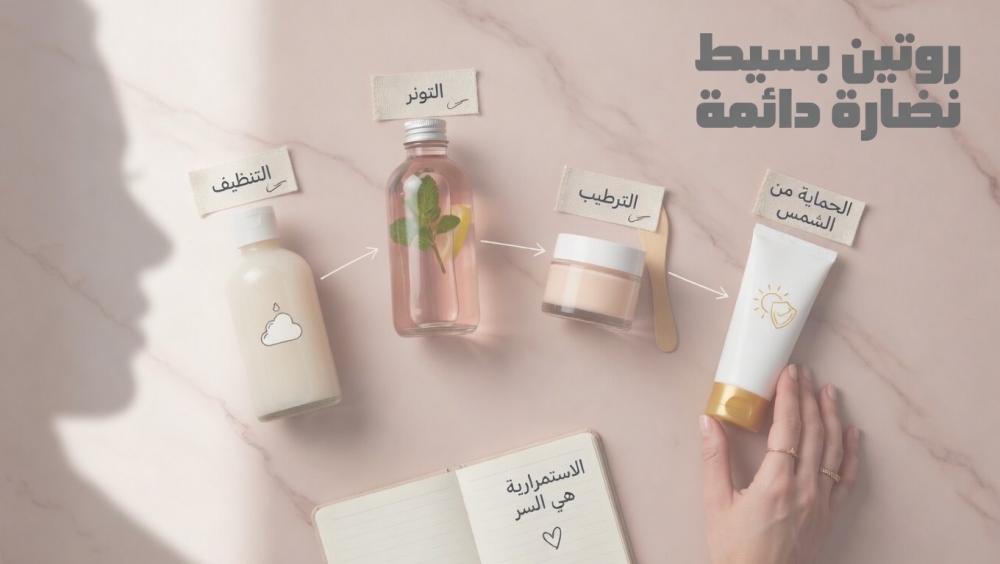 روتين العناية بالبشرة!