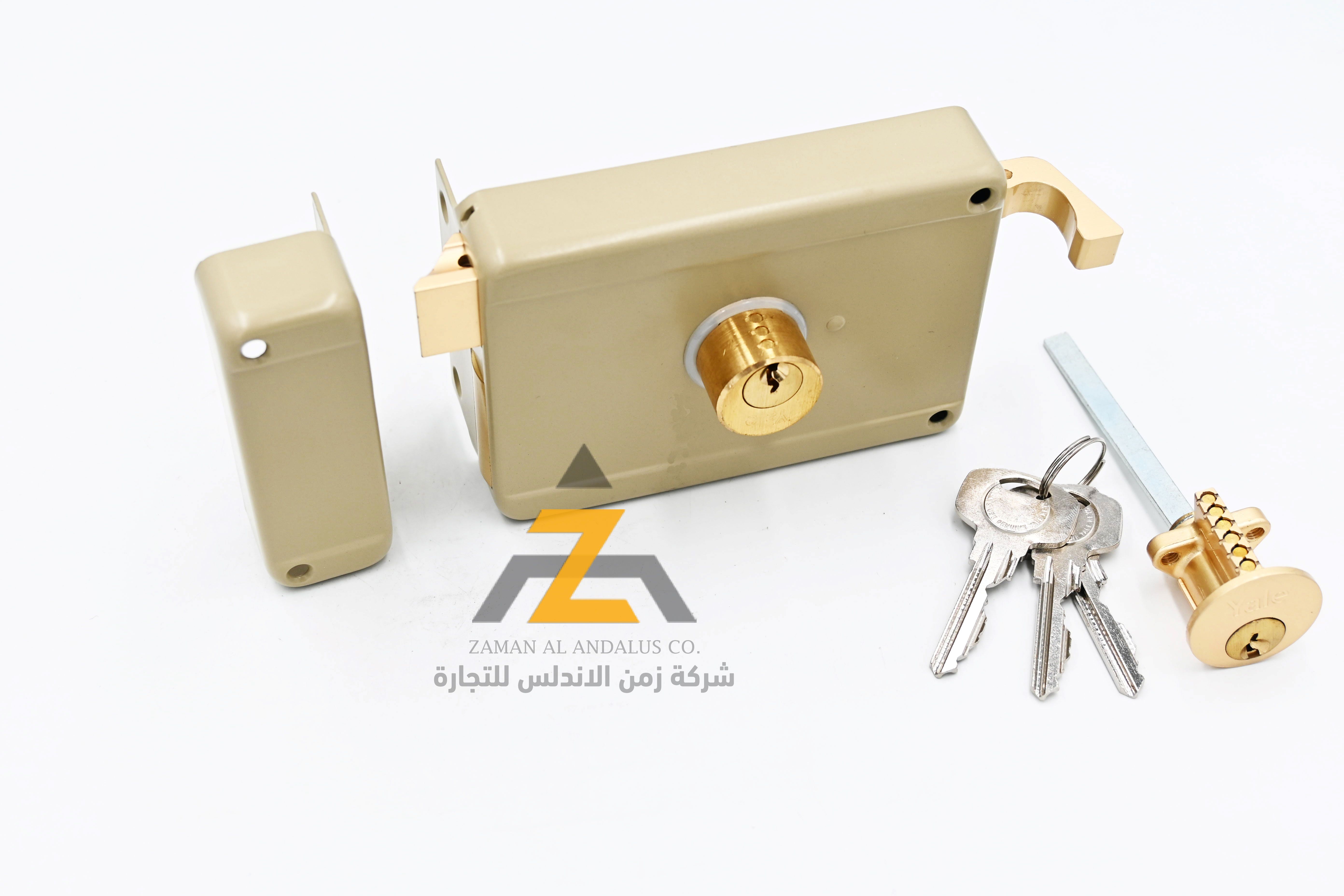 قفل باب ايطالي يال حديد  لسان طويل YALE