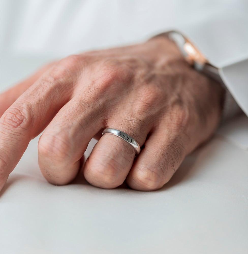 خاتم تاريخ رجالي - تصميم فريد