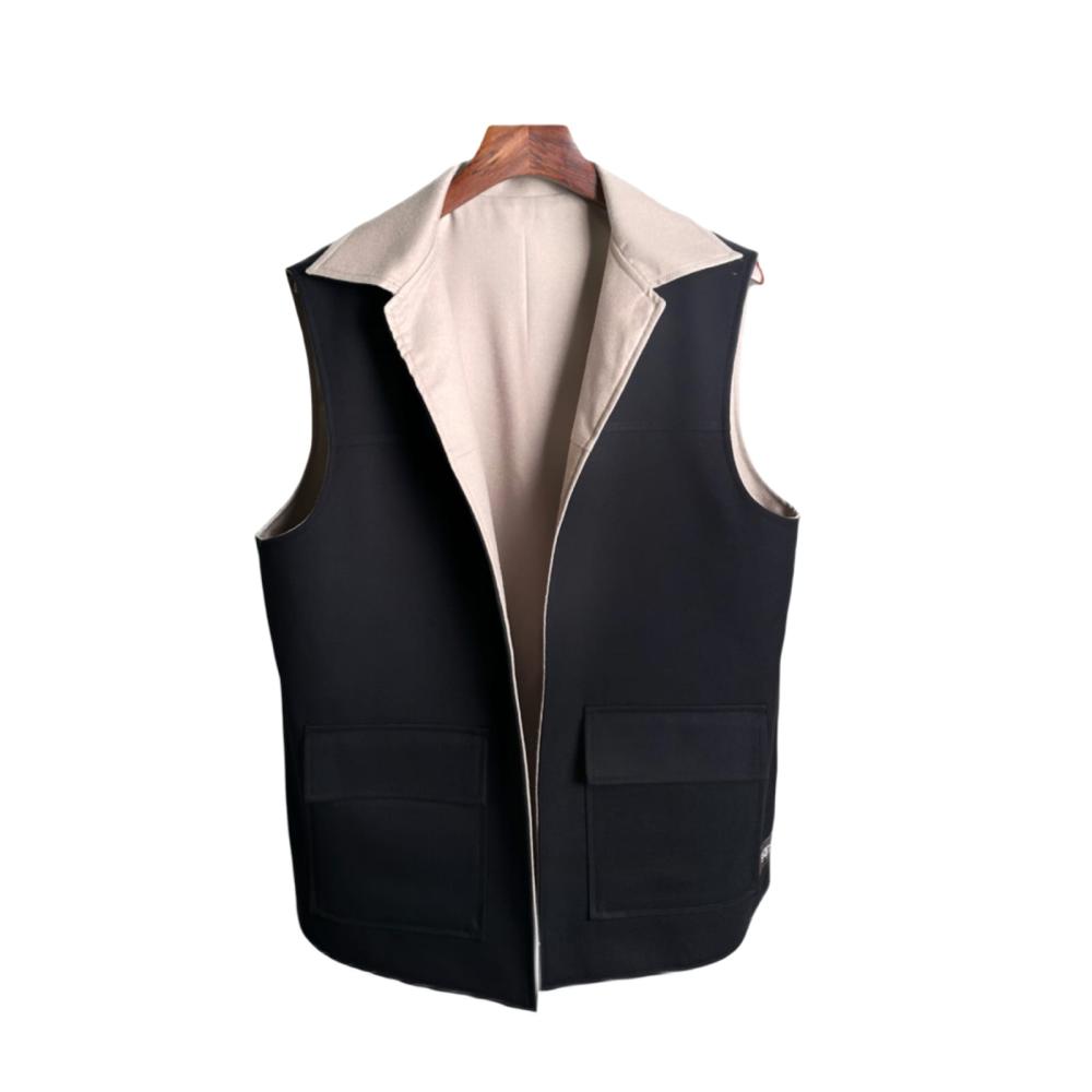 سديري وجهين قلاب - أزرق ورمادي