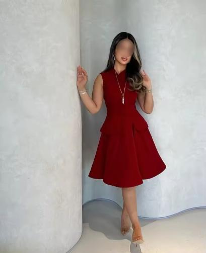 Elegant Cherry red Dress