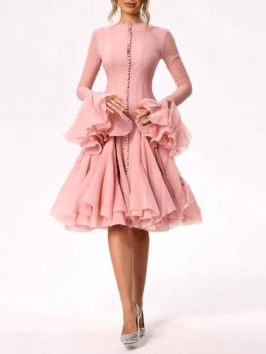 Elegant baby pink dress