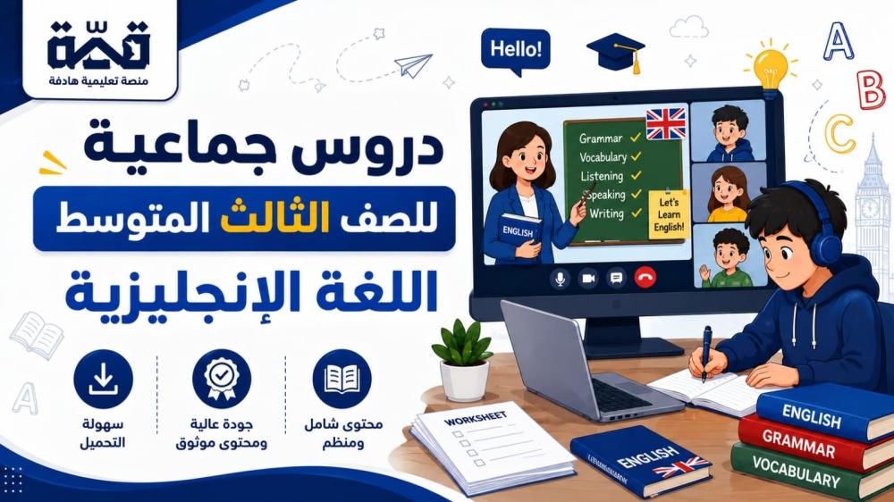 شرح منهج اللغة الانجليزية للصف الثالث المتوسط