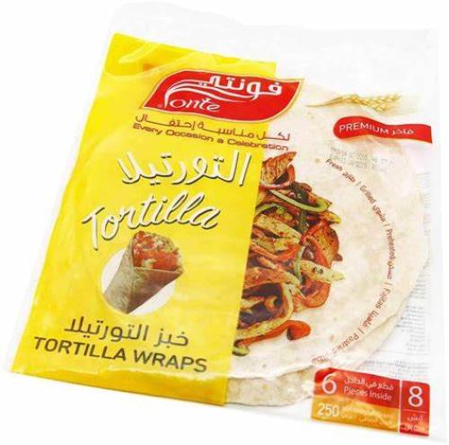 خبز تورتيلا ذرة فونتي 250ج