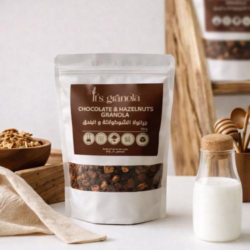 جرانولا الشوكولاتة والبندق - 250 جرام
