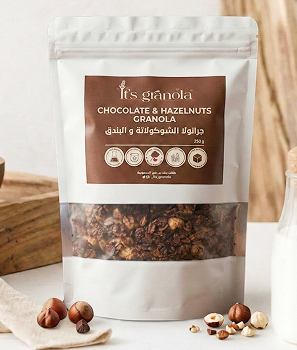 جرانولا الشوكولاتة والبندق