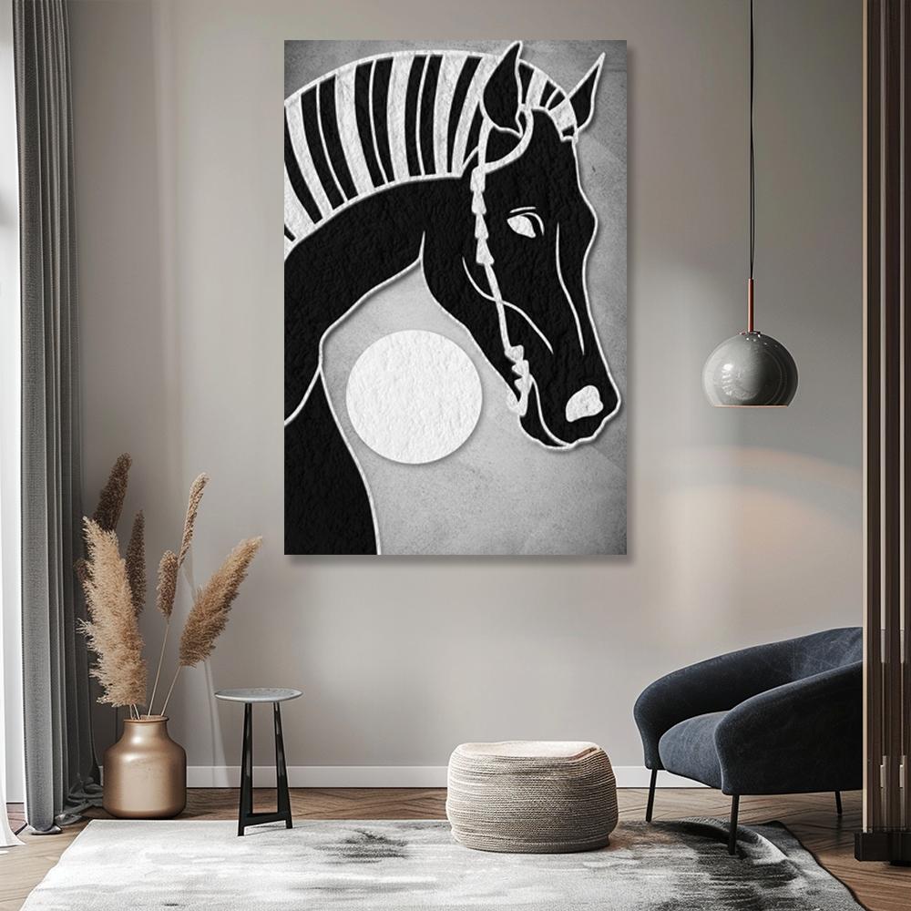 لوحات خيل بتصميم عصري
