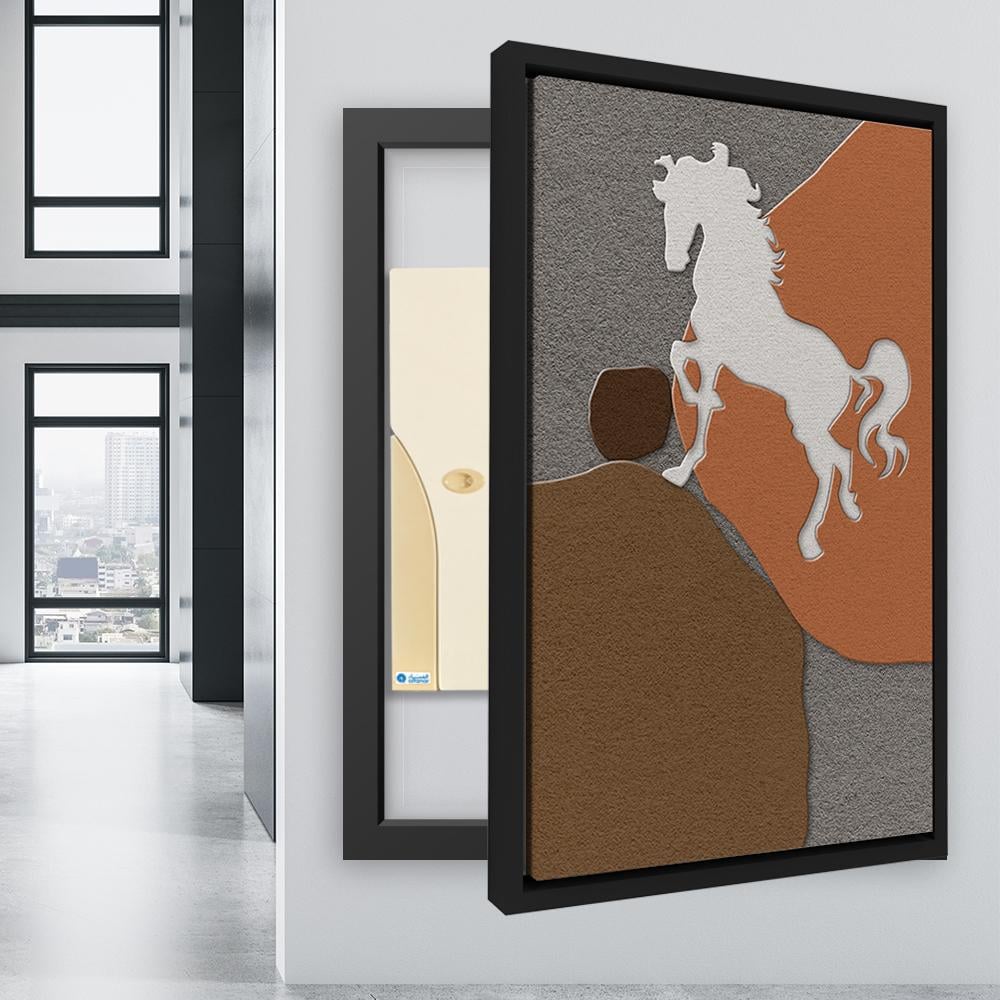 لوحة اخفاء الطبلون خيل بتصميم عصري