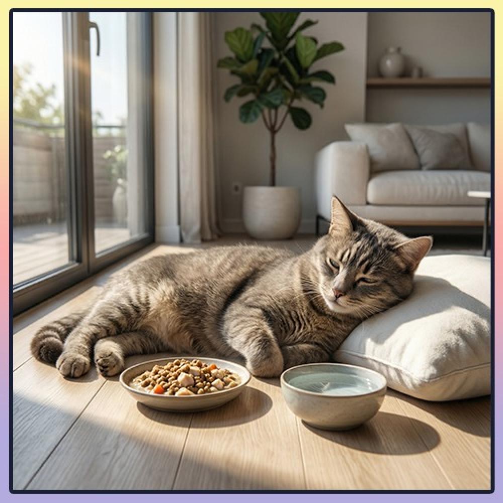 أفضل طعام للقطط في الجو الحار