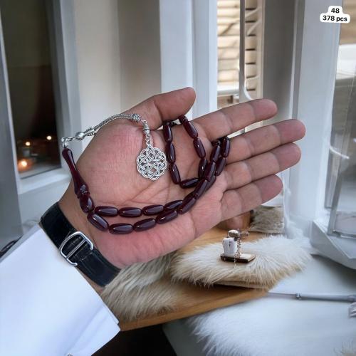 سبحة أكريليك نبيتي غامق