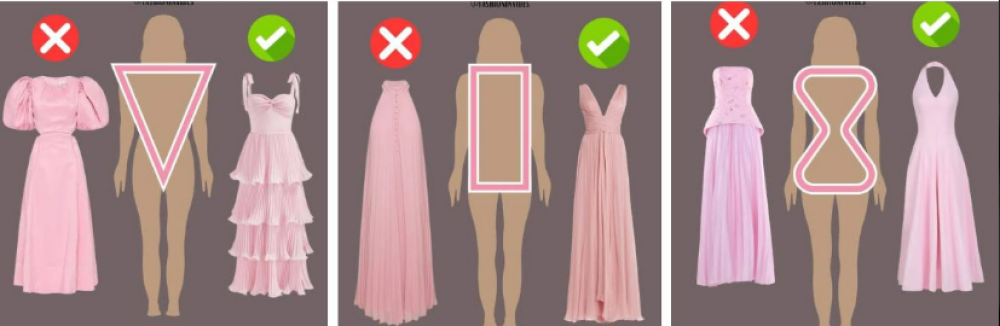 اختاري الفستان المثالي حسب شكل جسمك