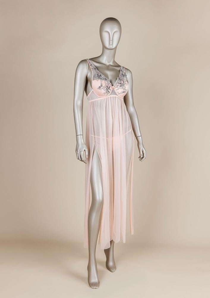 فستان لانجري طويل