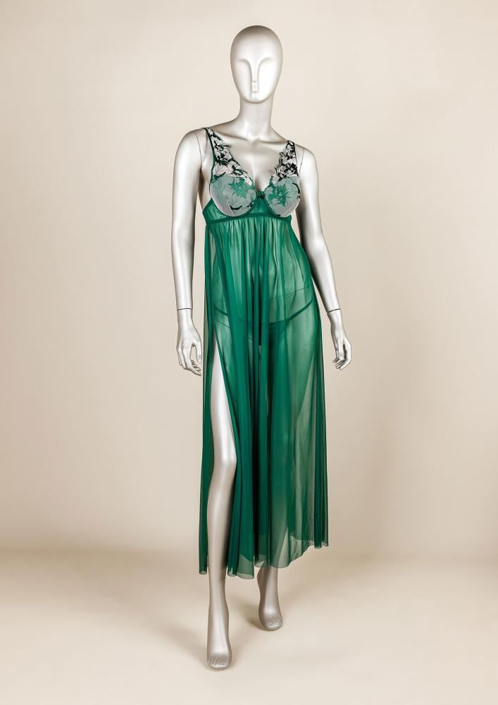 فستان لانجري طويل