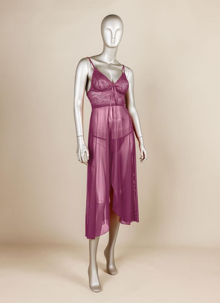 فستان لانجري طويل